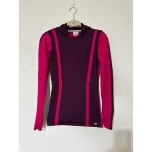 COLUMBIA Women's Hoodie Top Sz Small Purple Pink Long Sleeve